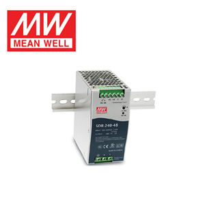 MEAN WELL Power Supply SDR-240 Series Single Output DIN Rail Mounted with PFC Function