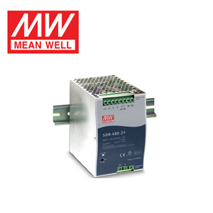 MEAN WELL Power Supply SDR-480 Series Single Output DIN Rail Mounted with PFC Function