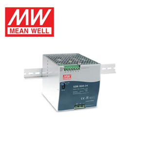 MEAN WELL Power Supply SDR-960 Series Single Output DIN Rail Mounted with PFC Function