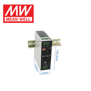 MEAN WELL Power Supply XDR-240 Series Single Output DIN Rail Mounted
