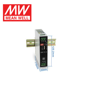 MEAN WELL Power Supply XDR-75 Series Single Output DIN Rail Mounted