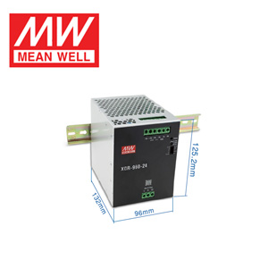 MEAN WELL Power Supply XDR-960 Series Single Output DIN Rail Mounted